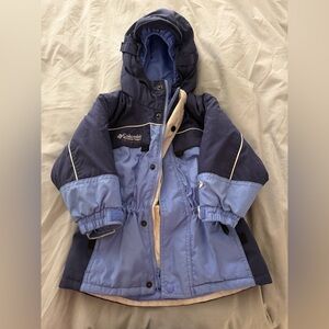 Columbia Toddler Navy and Light Blue Winter Jacket Snow Coat